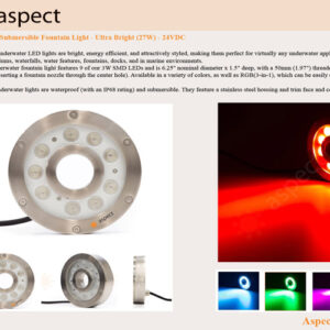 Đèn âm nước bánh xe Aspect USA 1