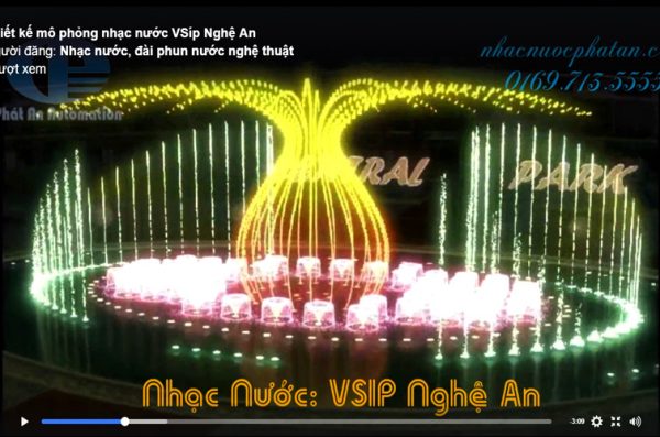 Thiết kế nhạc nước VSIP Nghệ An 1